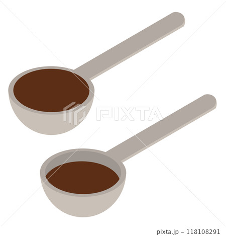 液体の入った計量スプーン 液体の入った計量スプーン 118108291