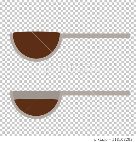 液体の入った計量スプーン 液体の入った計量スプーン 118108292