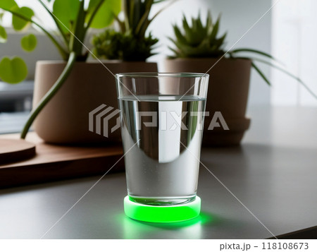Modern futuristic glass model 118108673