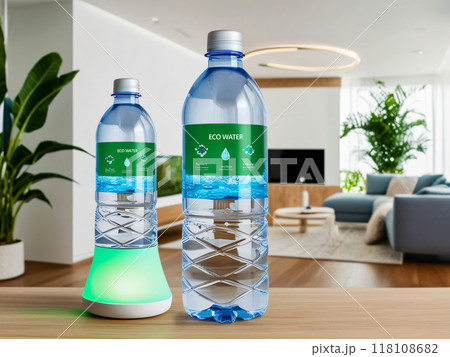 A model of a water bottle of the future 118108682