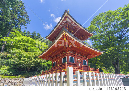 夏の勝尾寺 多宝塔 夏の勝尾寺 多宝塔 118108948