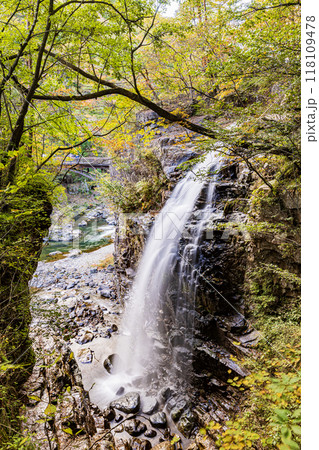 栃木県・鬼怒川　龍王峡の風景 118109478