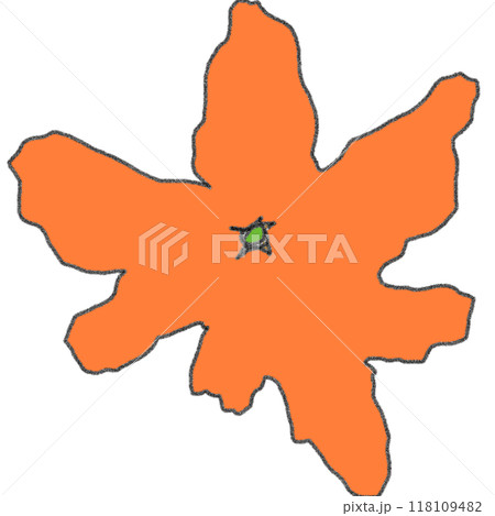 鉛筆画風のみかんのカラーイラスト 鉛筆画風のみかんのカラーイラスト 118109482