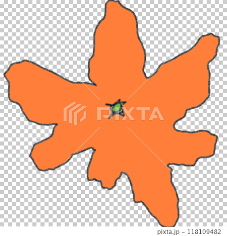 鉛筆画風のみかんのカラーイラスト 鉛筆画風のみかんのカラーイラスト 118109482