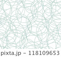 線画風シームレスなパターンの背景（ホワイト＆グレー） 118109653