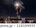 レインボーブリッジと花火 レインボーブリッジと花火 118109935