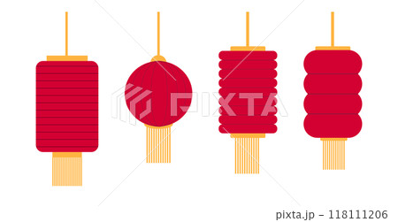Various red lantern design element for Chinese New Year, holiday and festival Various red lantern design element for Chinese New Year, holiday and festival 118111206