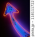 光で表現された矢印アート、LEDとネオンのモダンデザイン 光で表現された矢印アート、LEDとネオンのモダンデザイン 118111722