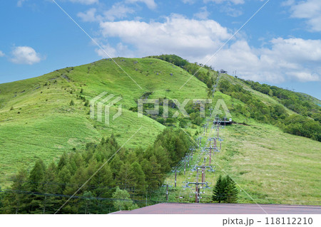 夏の車山高原スキー場の風景 夏の車山高原スキー場の風景 118112210