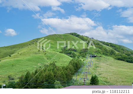夏の車山高原スキー場の風景 夏の車山高原スキー場の風景 118112211