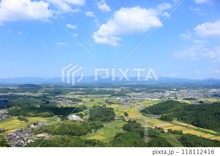 滋賀県 展望台から見た甲賀市の風景 滋賀県 展望台から見た甲賀市の風景 118112416