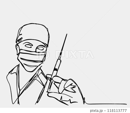 A skilled healthcare professional is responsible for administering a vaccine to patients 118113777
