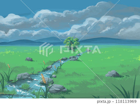 草原の小川 草原の小川 118113969