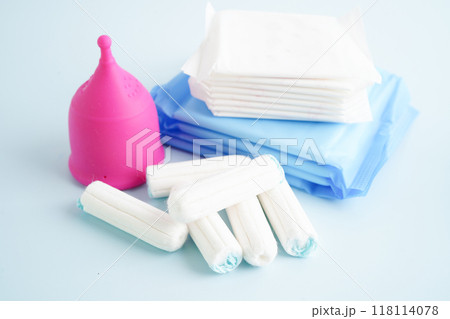 Sanitary hygiene set for women menstrual period cycle protection. 118114078