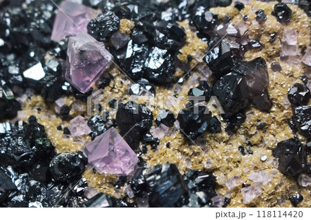 スファレライト Sphalerite フローライト Fluorite　鉱物 118114420