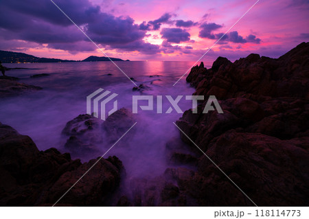 Sunset sky, Nature beautiful Light Sunset or sunrise over sea, Colorful dramatic majestic scenery sky,Amazing clouds and waves in sunset sky nature light cloud background Sunset sky, Nature beautiful Light Sunset or sunrise over sea, Colorful dramatic majestic scenery sky,Amazing clouds and waves in sunset sky nature light cloud background 118114773