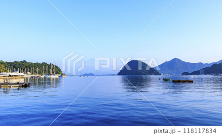 西伊豆から見た駿河湾越しに望む夏富士 118117834