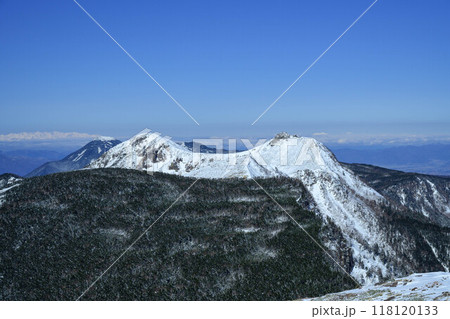 【冬の八ヶ岳】硫黄岳から見た天狗岳_04 【冬の八ヶ岳】硫黄岳から見た天狗岳_04 118120133