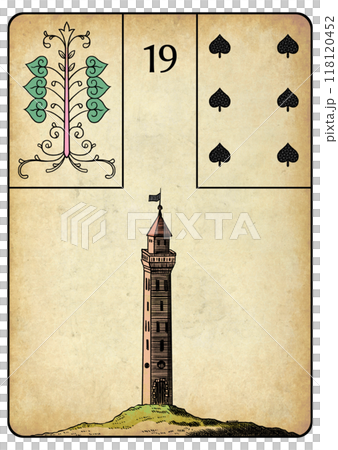 Lenormand Card 19 The Tower 118120452