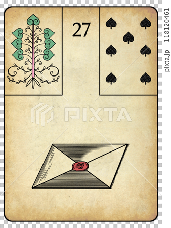 Lenormand Card 27 Letter 118120461