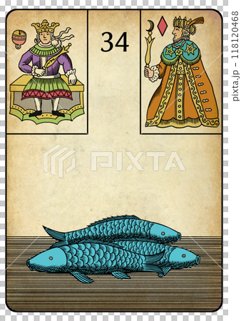 Lenormand Card 34 Fish 118120468