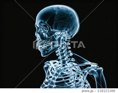 skeleton of the human skeletonのイラスト素材 [118121100] - PIXTA