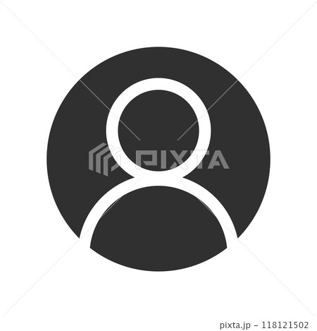 User profile login or access authentication icon vector illustration image. Isolated on white background.	 118121502