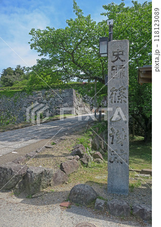 兵庫・篠山 篠山城跡  石標・北廊下門 118123089