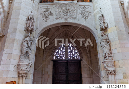 interiors of Saint Riquier abbey, Somme, France interiors of Saint Riquier abbey, Somme, France 118124856