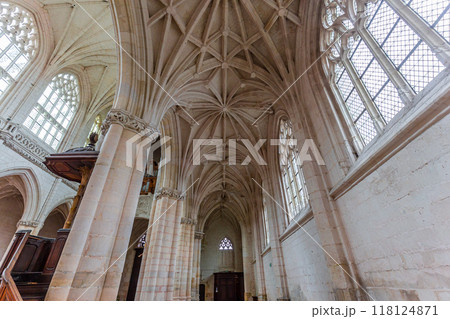 interiors of Saint Riquier abbey, Somme, France 118124871