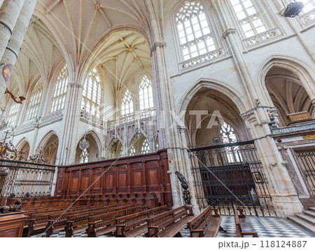 interiors of Saint Riquier abbey, Somme, France 118124887