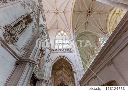 interiors of Saint Riquier abbey, Somme, France 118124888