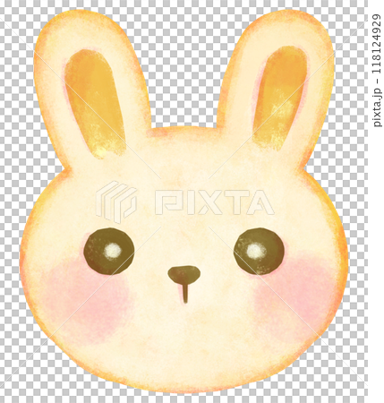 Cute rabbit illustration face 118124929