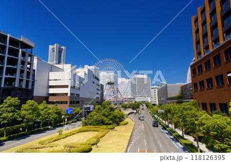 横浜・みなとみらい　街並み 118126395