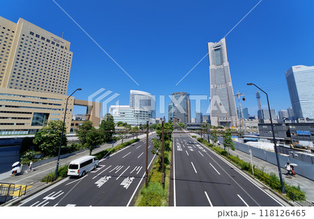 横浜・みなとみらい　街並み 118126465