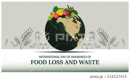 International Day of Awareness of Food Loss and Waste vector banner design. International Day of Awareness of Food Loss and Waste vector banner design. 118127415
