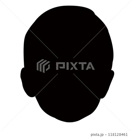 a boy head silhouette vector a boy head silhouette vector 118128461