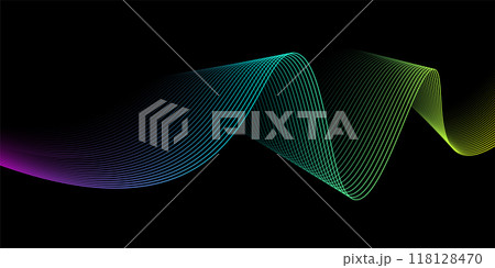 Futuristic dots pattern on dark background. Vector illustration Futuristic dots pattern on dark background. Vector illustration 118128470