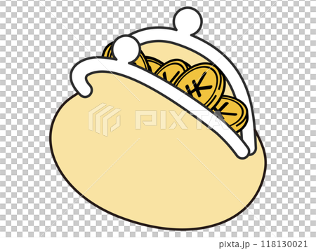 シンプルながま口のイラスト 118130021