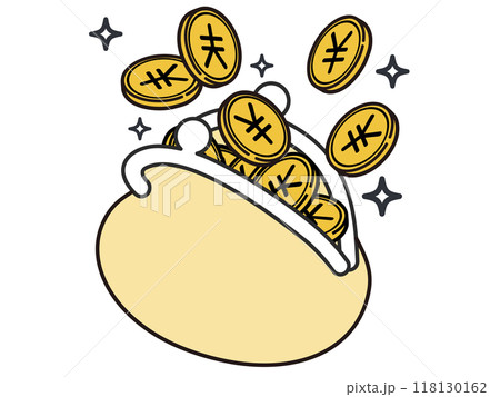 シンプルながま口のイラスト 118130162