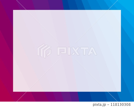 フレーム　グラデーション　幾何学模様　ホワイトスペース 118130308