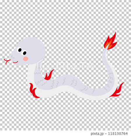 可愛いヘビのイラスト 118130764