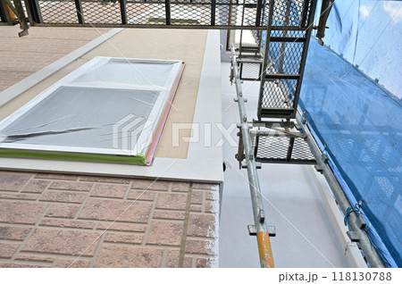 足場　足場工事　住宅塗装工事　住宅リフォーム　 118130788