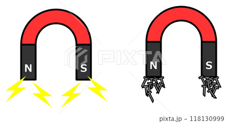 電動機やモーターのマグネットに使用される強力な磁石 118130999