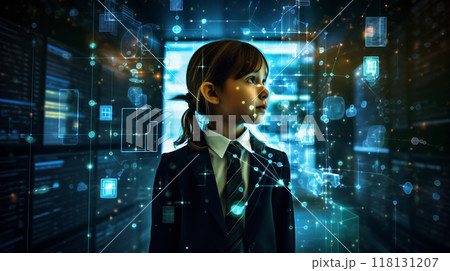 仮想空間ビジネス子供女性十六Generative AI 仮想空間ビジネス子供女性十六Generative AI 118131207