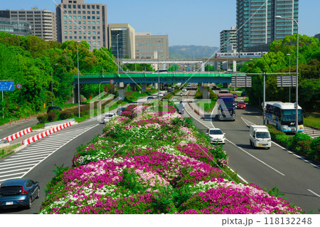 【大阪府】5月・新御堂筋を横断する大阪モノレールに乗って大阪を家族で観光 118132248