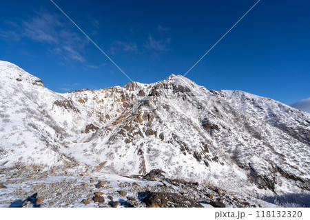 厳冬期の那須岳 118132320