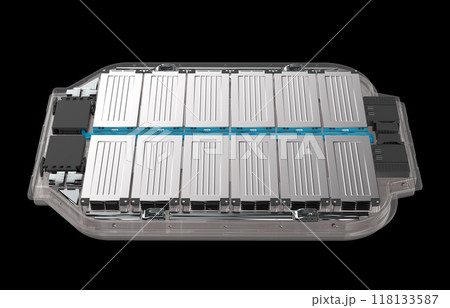 Ev battery or pack of lithium-ion pouch cells module 118133587