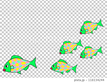 Fish in the ocean floor 118134244