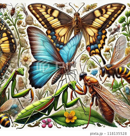 昆虫　イラスト 118135528
